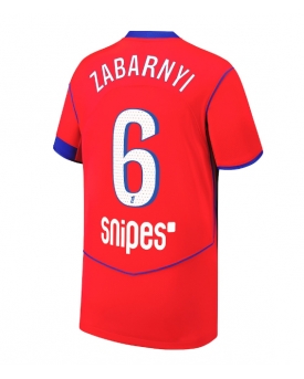 Paris Saint-Germain Illia Zabarnyi #6 Maglia Gara Terza Repliche 2025-26 Maniche Corte
